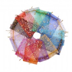 Sheer Organza Gift Bags for Jewelry Party Wedding, Premium Sheer Gift Drawstring Candy Bags