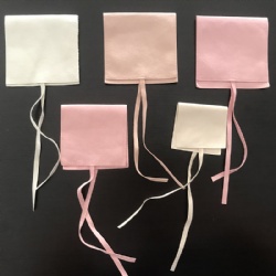 Microfiber Jewelry Pouch Luxury Small Jewelry Gift Bags Bow Tie Microfiber Bag