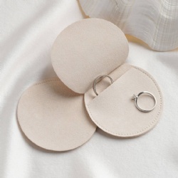 Round Microfiber jewelry bag, jewelry bag Luxury small jewelry gift bag