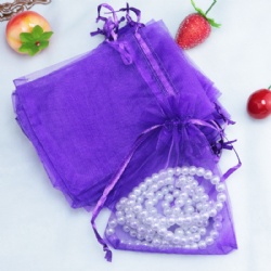 Sheer Organza Gift Bags for Jewelry Party Wedding, Premium Sheer Gift Drawstring Candy Bags