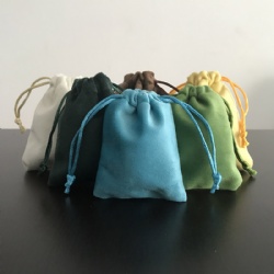 Soft Velvet Pouches Bag Jewelry Drawstring Wedding Party Gift